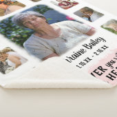 記念記念の記念写真フェードフォトコラージュピンク シェルパブランケット (3/4)