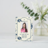 記念記念クラシック用モダン葉 名刺 (スタンド正面)