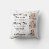 記念記念パーソナライズされた写真 クッション (正面)