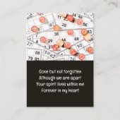 記念記念ポケット記念ビンゴゲーム 名刺 (正面)