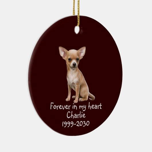 記念記念形犬ペット動物カスタマイズ製品 セラミックオーナメント (右)