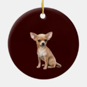 記念記念形犬ペット動物カスタマイズ製品 セラミックオーナメント (裏面)