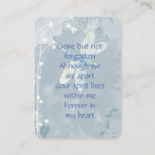 記念記念記念形乾杯とんぼ花 名刺 (裏面)