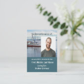 記念記念記念物置物商業漁師 名刺 (スタンド正面)