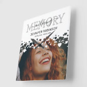 記念記念記念記念記念写真 スクエア壁時計 (傾斜)