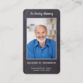 記念詩写真葬式祈りの言葉カード25 コーリングカード (正面)