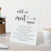 記念詩台座看板 – 再会まで 台座サイン (インサイチュ)