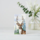 記念詩木版鹿の葬儀祈りの言葉カード コーリングカード (スタンド正面)