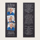 記念詩3写真葬式祈りの言葉しおり (正面&裏面)