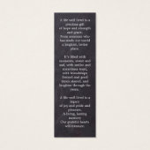 記念詩3写真葬式祈りの言葉しおり (裏面)