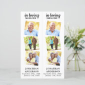 記念詩3写真葬式祈りの言葉2しおり (スタンド正面)