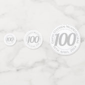 記念誕生祝いパーソナライズされたCo コンフェッティ (裏面)