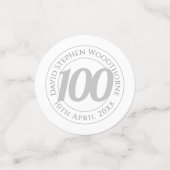 記念誕生祝いパーソナライズされたCo コンフェッティ (スモール正面)