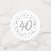 記念誕生祝いパーソナライズされたCo コンフェッティ (スモール正面)