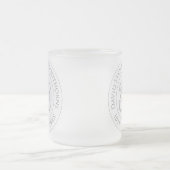 記念誕生祝いパーソナライズされたFr フロストグラスマグカップ (中央)