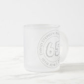 記念誕生祝いパーソナライズされたFr フロストグラスマグカップ (正面右)