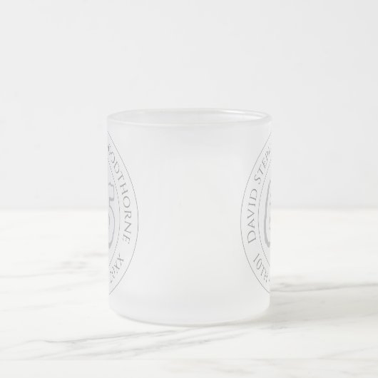 記念誕生祝いパーソナライズされたFr フロストグラスマグカップ (中央)