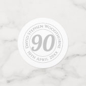 記念誕生祝い パーソナライズされた コンフェッティ (スモール正面)