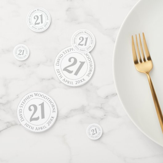 記念誕生祝い パーソナライズされた コンフェッティ (グループ)