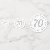 記念誕生祝い パーソナライズされた コンフェッティ (裏面)