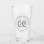 記念誕生祝い パーソナライズされた タンブラーグラス (裏面)