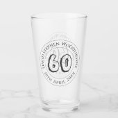 記念誕生祝い パーソナライズされた タンブラーグラス (正面)