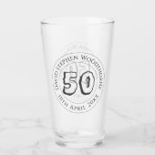 記念誕生祝い パーソナライズされた タンブラーグラス (正面)