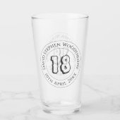 記念誕生祝い パーソナライズされた タンブラーグラス (正面)