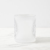 記念誕生祝い パーソナライズされた フロストグラスマグカップ (中央)