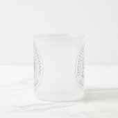 記念誕生祝い パーソナライズされた フロストグラスマグカップ (中央)