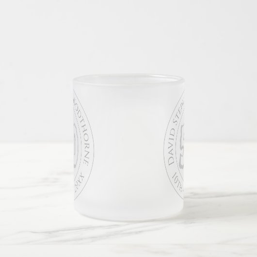 記念誕生祝い パーソナライズされた フロストグラスマグカップ (中央)