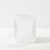 記念誕生祝い パーソナライズされた フロストグラスマグカップ (中央)