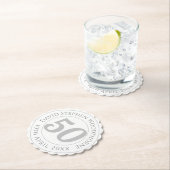 記念誕生祝い パーソナライズされた ペーパーコースター (インサイチュ)