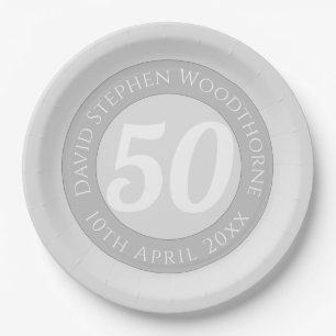 記念誕生祝い パーソナライズされた ペーパープレート