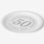 記念誕生祝い パーソナライズされた ペーパープレート (アングル)