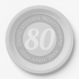 記念誕生祝い パーソナライズされた ペーパープレート