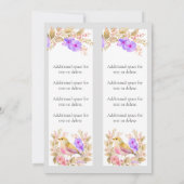 記念追悼の水の色の鳥2しおり 招待状 (裏面)