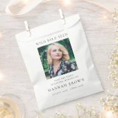 記念野鳥の種 |シックエレガントな葬儀 フェイバーバッグ (クリップ留めされた状態)