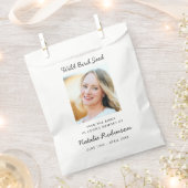 記念野鳥の種 |写真モダンの葬儀 フェイバーバッグ (クリップ留めされた状態)