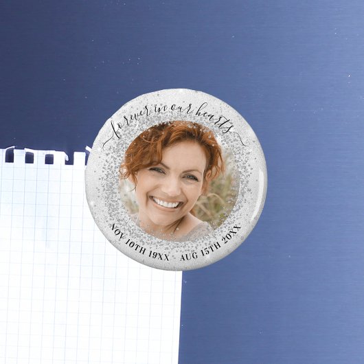 記念銀のキラキラ写真の愛はいつも マグネット