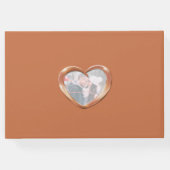 記念銅結婚の写真ハート7年 ゲストブック (裏面)