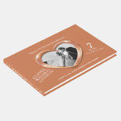 記念銅結婚の写真ハート7年 ゲストブック (コーナー)