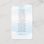 記念院の記憶を愛するモダン写真 名刺 (裏面)