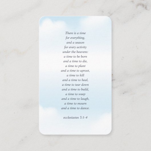 記念院の記憶を愛するモダン写真 名刺 (裏面)