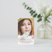 記念院の記憶を愛するモダン写真 名刺 (スタンド正面)
