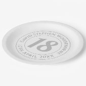 記念18誕生祝い ペーパープレート (アングル)