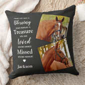 記念2パーソナライズされた写真モダンメモリアル クッション