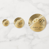 記念50日💞金ゴールド結婚記念日 コンフェッティ (正面)