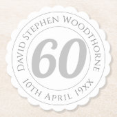 記念60誕生祝い ペーパーコースター (正面)