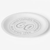 記念60誕生祝い ペーパープレート (アングル)